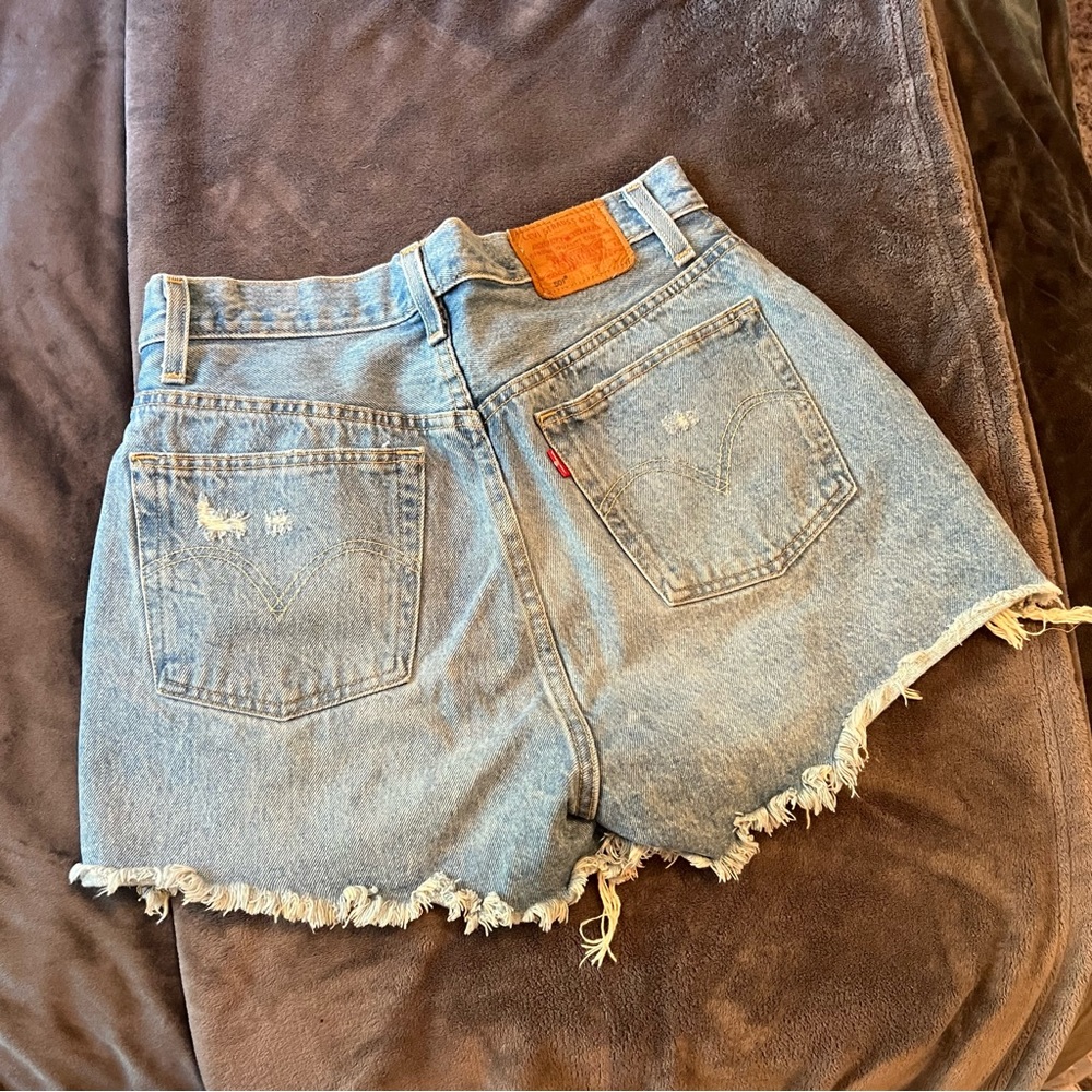 Levi’s 501 denim shorts, size 27/28 waist